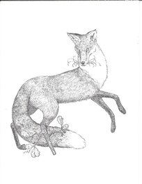 Jeremy Bastian - Jeremy Bastian - Peg Leg Fox - Original Illustration