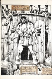 John Buscema - Savage Sword of Conan 2 splash - Planche originale