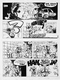 Jean-Claude Fournier - Spirou et Fantasio - 22 - L'abbaye truquée - Planche originale