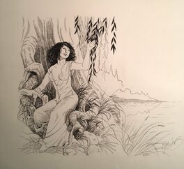 Florence Magnin - Le Saule - Planche originale