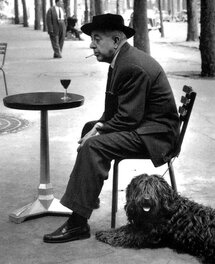 Prévert par Doisneau - Quai Saint-Bernard au Guéridon (1955) Prévert par Doisneau - Quai Saint-Bernard au Guéridon (1955)