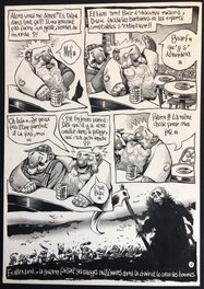 Manu Larcenet - Larcenet "Les barbares contre les experts comptables" Planche 7/7 - Planche originale