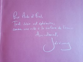Mot du scénariste Jérémy Mot du scénariste Jérémy