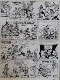 Jacques Sandron - Godaille et Godasse - Révolte en Espagne - Planche originale