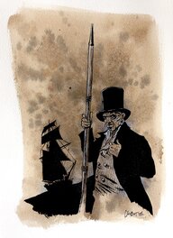 Christophe Chabouté - Moby Dick - Queequeg - Planche originale