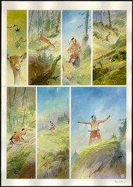 Patrick Prugne - Pawnee. Planche originale 17 - Planche originale