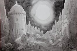 Eric Liberge - Sainte Cécile - Original Illustration