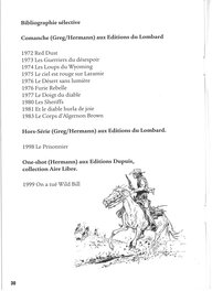 Page extraite du catalogue de l'expo de 2009, Hermann Goes West Page extraite du catalogue de l'expo de 2009, Hermann Goes West