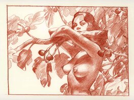 Jacques Terpant - Terpant  illustration les figues - Illustration originale