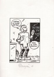 Frank Margerin - Lucien :Le cours de math. - Comic Strip