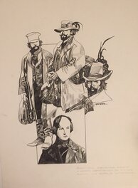 Sergio Toppi - Mazzini - Original Illustration