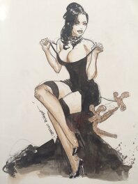 Sergio Bleda - Luxurious beauty - Original Illustration