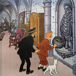 Hergé - Rackham Le Rouge: La crypte du château de Moulinsart (Hallmark, 1970) - Comic Strip