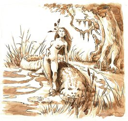 Régis Moulun - Croco - Original Illustration