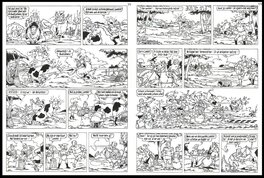 Planche originale - Suske en Wiske 164 : De raap van Rubens
