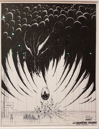 Moebius - L'Incal: ce qui est en haut - Planche de fin du Tome 4 - La ténèbre - Comic Strip