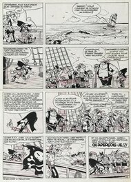 Marcel Remacle - Le Vieux Nick et Barbe Noire - L'Île de la main ouverte - Planche originale