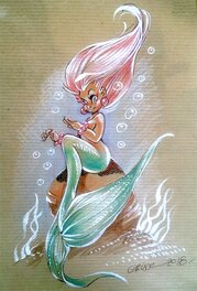 Crisse - Sirene - Illustration originale