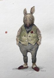 Armel Gaulme - Opossum - Illustration originale