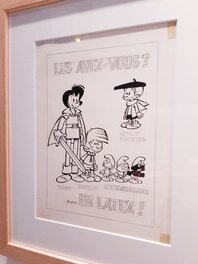 1961 (Spirou n° 1235) - 4ième de couverture du mini récit "la faim des Schtroumpfs" (expo Peyo à Paris 2018) 1961 (Spirou n° 1235) - 4ième de couverture du mini récit "la faim des Schtroumpfs" (expo Peyo à Paris 2018)