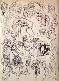 Al Severin - Gribouillis - Œuvre originale