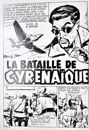 Jean Pape - La bataille de Cyrénaïque - Parution dans la revue M-15 n°6 (éditions de l'Occident) - Planche originale