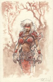 Didier Tarquin - Tarquin - Red Warrior - Original Illustration