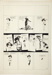 Jeff Jones - Jeffrey Jones IDYL Strip 1970s 'Sparse' - Planche originale