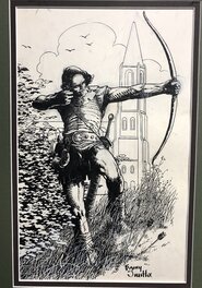 Barry Windsor-Smith - Barry Smith 1974 Robin Hood- The Green Man- Gorblimey Press era - ink drawing! - Illustration originale