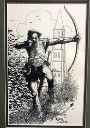 Barry Windsor-Smith - Barry Smith 1974 Robin Hood- The Green Man- Gorblimey Press era - ink drawing! - Illustration originale