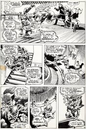 Berni Wrightson - Berni Wrightson- Swamp Thing 4 - Werewolf and Swamp Thing Battle! 1973 - Planche originale