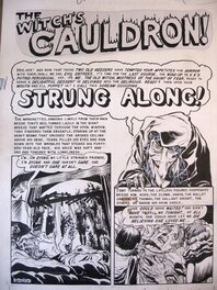 Graham Ingels - Classic EC Graham Ingels Splash 'Strung Along' Old Witch 1950s! - Comic Strip