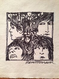 Klaus voorman - Beatles Revolver original art KLAUS VOORMANN - Illustration originale