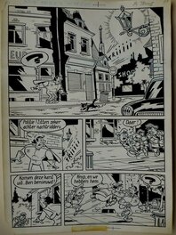 Edward De Rop - Jerom - Originele pagina - Mysterie in de zoo (p.1) - Page volante - in inkt - (1980) - Comic Strip