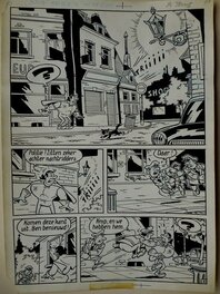 Edward De Rop - Jerom - Originele pagina - Mysterie in de zoo (p.1) - Page volante - in inkt - (1980) - Planche originale