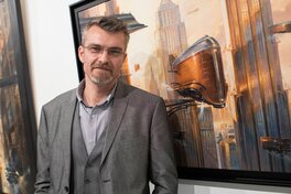 L'artiste devant son oeuvre L'artiste devant son oeuvre