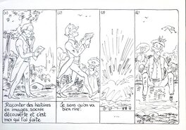 Alain Grand - Histoire de la BD - Planche originale