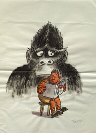 Tronchet - Le fils du Yéti - Original art