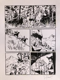 Matthieu Bonhomme - Texas Cowboys - Planche originale