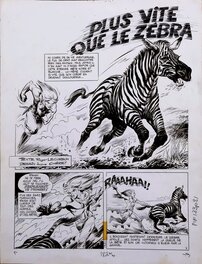 Comic Strip - Rahan - Plus vite que le Zébra - planche 1