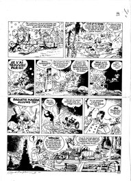 Marc Wasterlain - Marc Wasterlain -  Docteur Poche et le Pere Noel pl14 - Planche originale