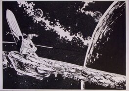 Laurent Sieurac - Silver SURFER - Original Illustration