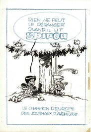 Jidéhem - Sophie n° 5, « Sophie et le Rayon Kâ », publicité de fin d'album, 1971. - Original Illustration