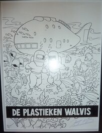 Jef Nys - Jommeke - de plastieken walvis - Couverture originale