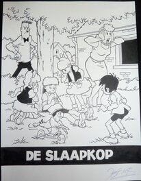 Jef Nys - Jommeke - de slaapkop - Couverture originale