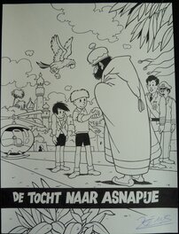 Jef Nys - Jommeke - de tocht naar Ansapije - Original Cover