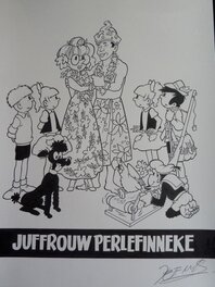 Jef Nys - Jommeke - juffrouw Perlefinneke - Planche originale