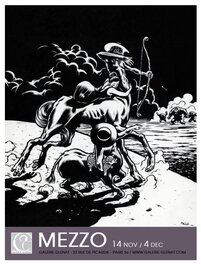 Affiche exposition Mezzo à la Galerie Glénat en novembre 2018 Affiche exposition Mezzo à la Galerie Glénat en novembre 2018