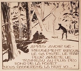 Détail de la planche (P. Gillon, le lynx blanc) Détail de la planche (P. Gillon, le lynx blanc)