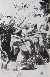 Matteo Scalera - Batman & Poison Ivy - Illustration originale